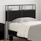 vidaXL Wooden Bed Headboard Black Oak 75cm