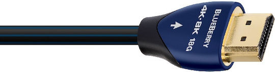 Audioquest Blueberry Cabluri HDMI 2.0 Premium High Speed 4K 60Hz HDR Cablu HDMI de Sex Masculin - HDMI de Sex Masculin 1.5m Negru