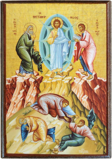 Metamorphosis Christi Bild Rahmen Kategorie Papier Krn Nr 00 Abmessung 6,5cm x 9,5cm Heiligenikonen Holz MDF S&k byzantinische Ikonen