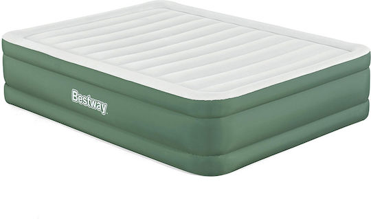 Bestway Inflatable Double Camping Air Mattress with Integrated Electric Pump Queen 203x152x46cm