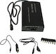 Universal Φορτιστής Laptop 150W 12V 1.3A με Αποσπώμενο Καλώδιο Τροφοδοσίας και με σετ βυσμάτων