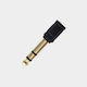 Audio Master Convertor 6.3mm masculin în 6.3mm feminin Auriu 1buc 00.000863