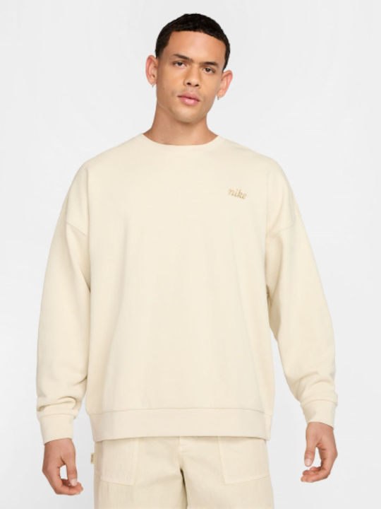 nike club crew sweatshirt yellow