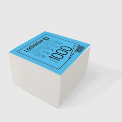 Cub Alb Autocolant 9x9cm 1000 Foi de Hârtie