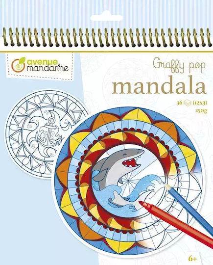 Kolorowanka Graffy Pop Mandala Chłopiec