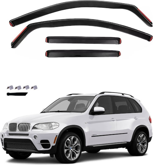 Satz Windabweiser Vordere und Hintere für BMW X5 4Stück
