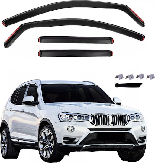 Satz Windabweiser Vordere und Hintere für BMW X3 4Stück
