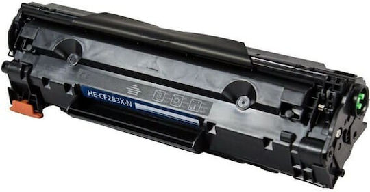 Premium Cf283x Crg737 Bk Συμβατό Toner για Laser Εκτυπωτή HP CF283X / CRG737 2400 Σελίδων Μαύρο