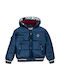 Παιδικό Casual Μπουφάν με Επένδυση & Κουκούλα Navy Μπλε