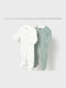 Mayoral Baby Bodysuit Set Long-Sleeved Ice 2pcs