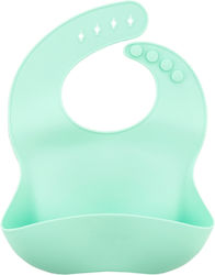 Zingies Waterproof Bib Silicone with Pocket Mint