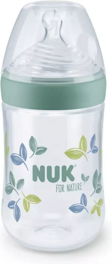 Nuk Plastic Baby Bottle Nature Sense Against Anti-Colic with Silicone Nipple for 0+, 0+ m, months Green 260ml