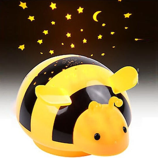 Heitech Led Kids Projector Lamp with Star Projection Orange