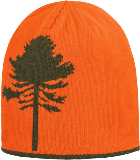 Volles Gesicht Männer Wendbar Beanie Gestrickt in Orange Farbe