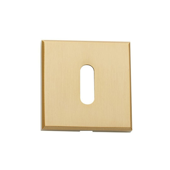 Door Knob Escutcheon 1100 Matte Gold 50x50mm