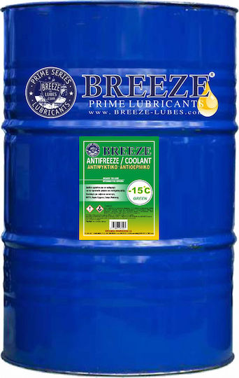 Breeze Ready for Use Engine Coolant for Car -15°C Green 209lt