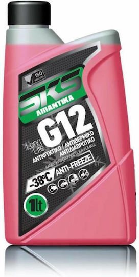 SKS Long Life Антифриз за охладителна течност Автомобил G12 -38°C Червен Цвят 1лт 5213002868573