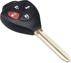 Toyota Car Key Shell with Blade with 4 Buttons for Toyota