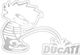 Sticker Mqp7p Ducati Silver Set Print
