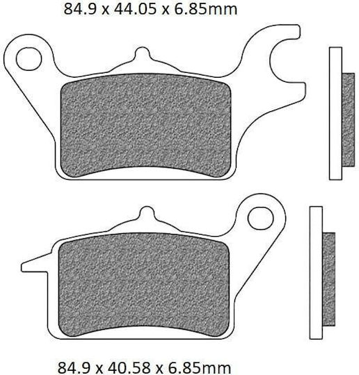 Brake Pads Set Fa625 Organic Honda Afs 110i Wave Supra-x 125i Fizz42851