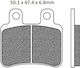 Brake Pads Set Fa350 Organic Fizz42831