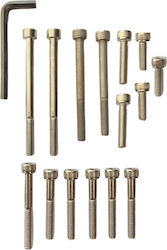Motor Cover Bolts Honda Astrea Grand Supra Syscast Chrome
