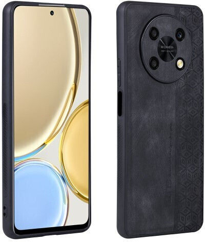 Azns Umschlag Rückseite Kunststoff / Leder Schwarz (Huawei Nova Y90) 660113112B