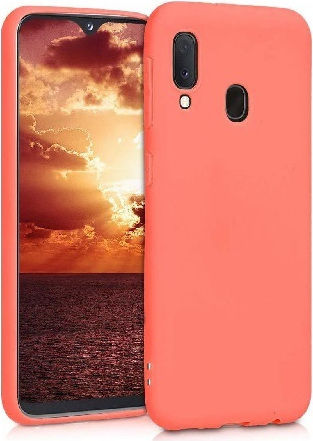 Задна корица Силикон Розов (Galaxy A20e) OEM