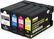 Full Set 4pcs Compatible New PG1500 PGI1500XL PGI-1500XL Black 36ml + (Blue-Red-Yellow) 15ml Canon MAXIFY MB2000 MB2050 MB2100 MB2150 MB2155 MB2300 MB2350 MB2700 MB2750 Pack of Compatible Inkjet Printer Inks Canon 36ml Multi (Color) / Black 4pcs