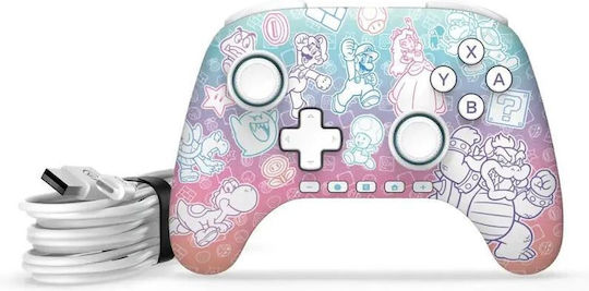 PowerA Advanced Verkabelt Gamepad für Schalter 2 Mario Mushroom Kingdom