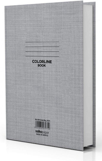 Salko Paper Τετράδιο Ριγέ Β5 96 Φύλλων Colorline Γκρι