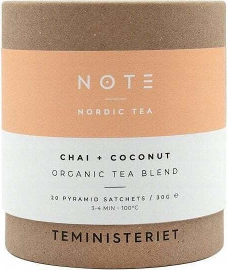 Teministeriet Note Chai Coconut Organic Tea 20 Bags