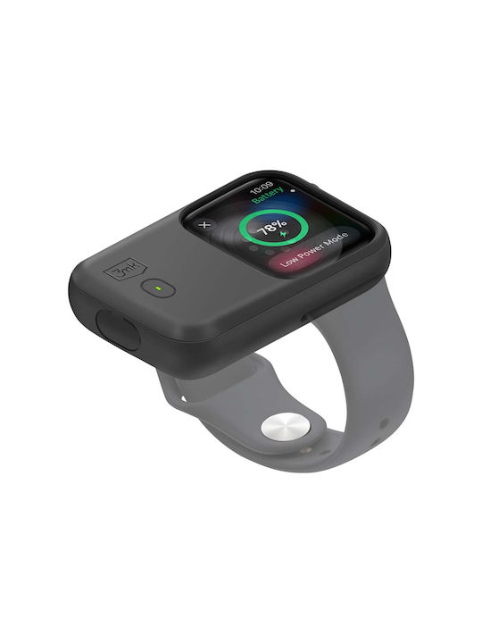 3mk Husă cu Baterie Inducție Apple Watch 40mm 41mm Silicon Autonomie 15h Neagră 3mk Husă cu Baterie Inducție Apple Watch 40mm 41mm Silicon Autonomie 15h Neagră