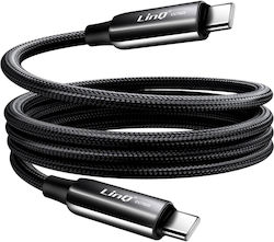 Linq Usb-c To Usb-c Cable 4a Power Delivery 80w In Durable Braided Nylon 1.2m Black Linq Usb-c To Usb-c Cable 4a Power Delivery 80w In Durable Braided Nylon 1.2m Black
