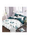 Kotonia Home Set Husă de Pilotă Dublă cu 4 Fețe de Pernă & 1 Cearsaf 200x230 Yoyo Butterfly