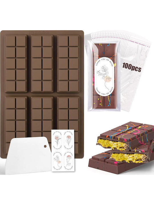 Mold Dubai Chocolate Set Stickers Φόρμα Ζαχαροπλαστικής από Σιλικόνη
