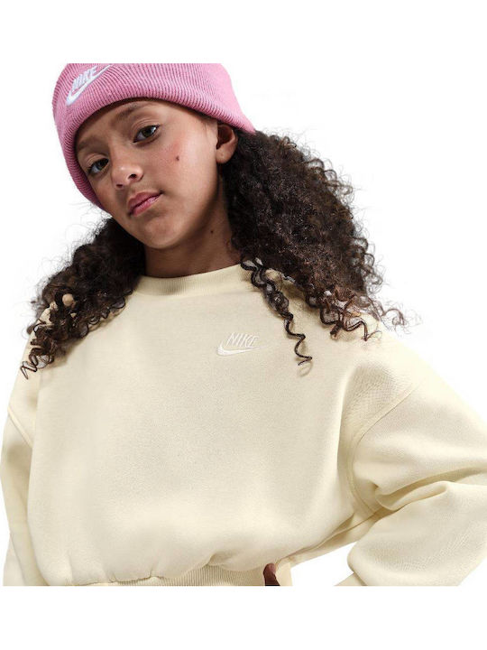 Nike Fleece Παιδικό Φούτερ Pearl White NSW