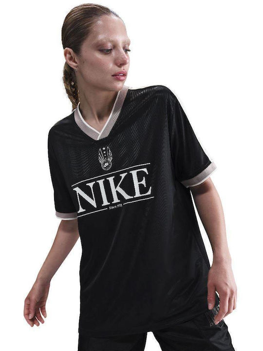 Nike Damen Bluse Kurzärmelig mit V-Ausschnitt S...