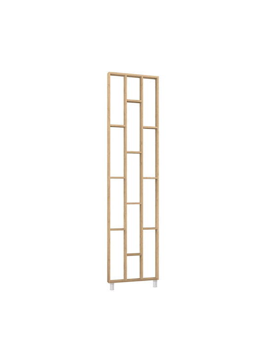 Holzdekorative Wandpaneele 250cm x 63,4cm x 7,5cm Hell Eiche 190318