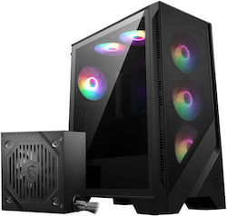 MSI MAG Forge 120A Airflow Геймърско бюро Midi Tower със страничен прозорец MSI MAG Forge 120A Airflow Геймърско бюро Midi Tower със страничен прозорец