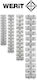 1705 Wire Connection Strips Ftg-werit Germany No25 Mm² Package 10 Pieces