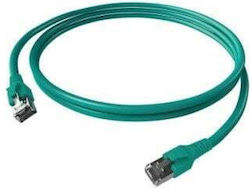 Easylan S/FTP Cat.6a Καλώδιο Ethernet 1m Τιρκουάζ