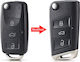 Μετατροπή Flip Νέο Κέλυφος Κλειδιού Volkswagen Polo-passat-b5-tiguan-golf Seat-skoda 3 Κουμπιά Μεσαίο Φωτάκι Zkey-vw-16
