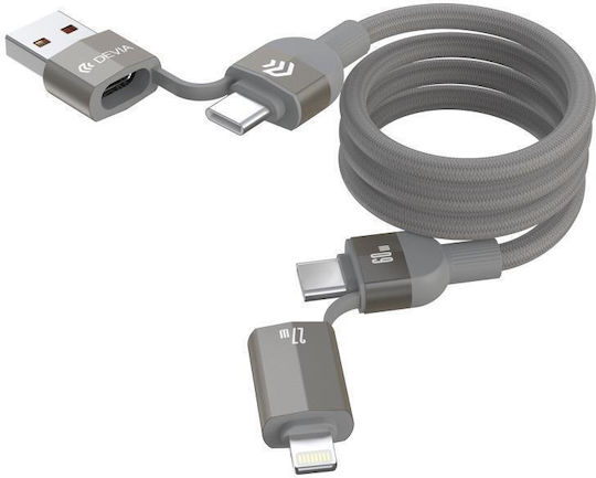 Devia Μαγνητικό USB-C to Lightning Cable 60W 1.5m