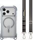 Mageasy Odyssey M With Lanyard Back Cover Σιλικόνης με Λουράκι Γκρι (iPhone 17 Pro)