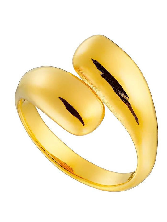 Graloro Damen Ring aus Stahl Vergoldet