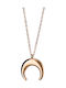 Graloro Moon from Pink Gold Plated Steel