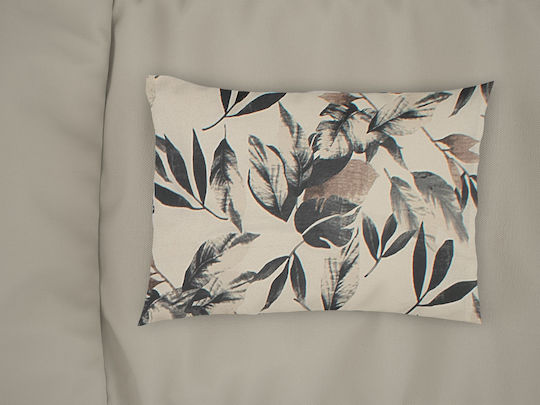 Dimcol Eurydice Pillowcase with Envelope Cover Ecru-black 50x70cm.
