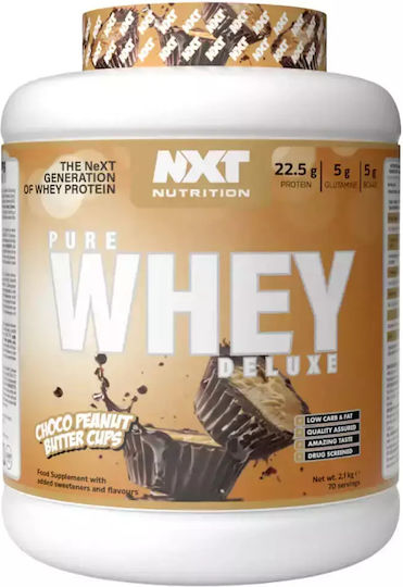 Nxt Nutrition Pure Whey Deluxe Πρωτεΐνη Ορού Γάλακτος Χωρίς Γλουτένη με Γεύση Choco Peanut Butter Cups 2.1kg