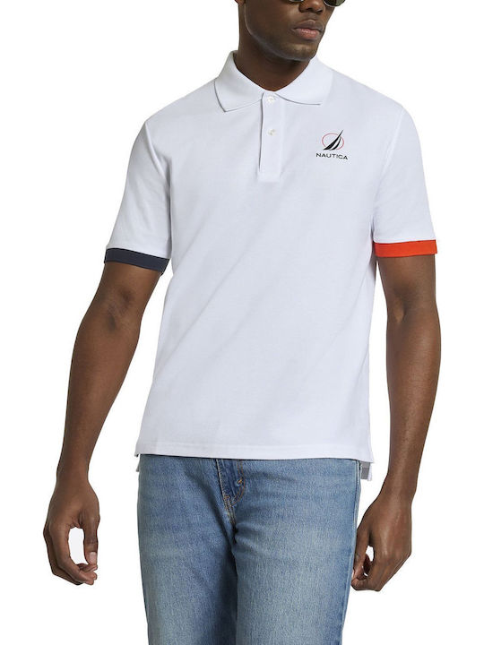 Nautica Polo Μπλούζα Κοντομάνικη Λευκό
